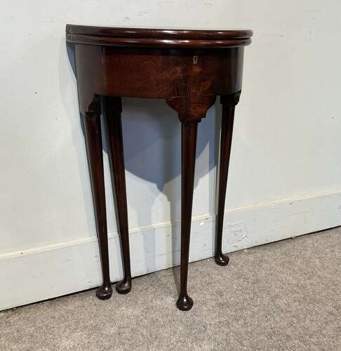Antique demi lune tea  table