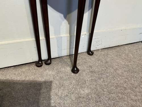 Antique demi lune tea  table