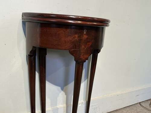 Antique demi lune tea  table