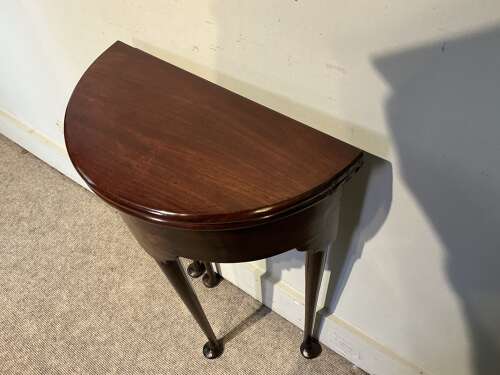 Antique demi lune tea  table