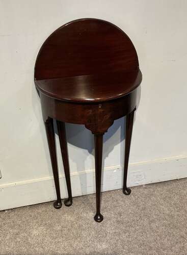 Antique demi lune tea  table