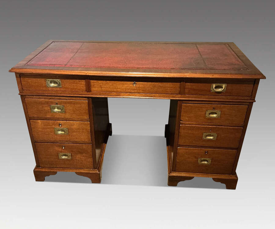 Antique pedestal desk