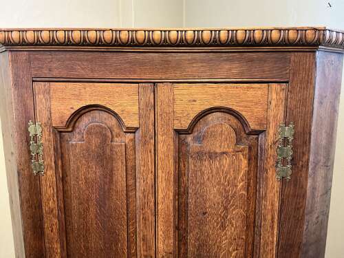 Antique oak corner cabinet