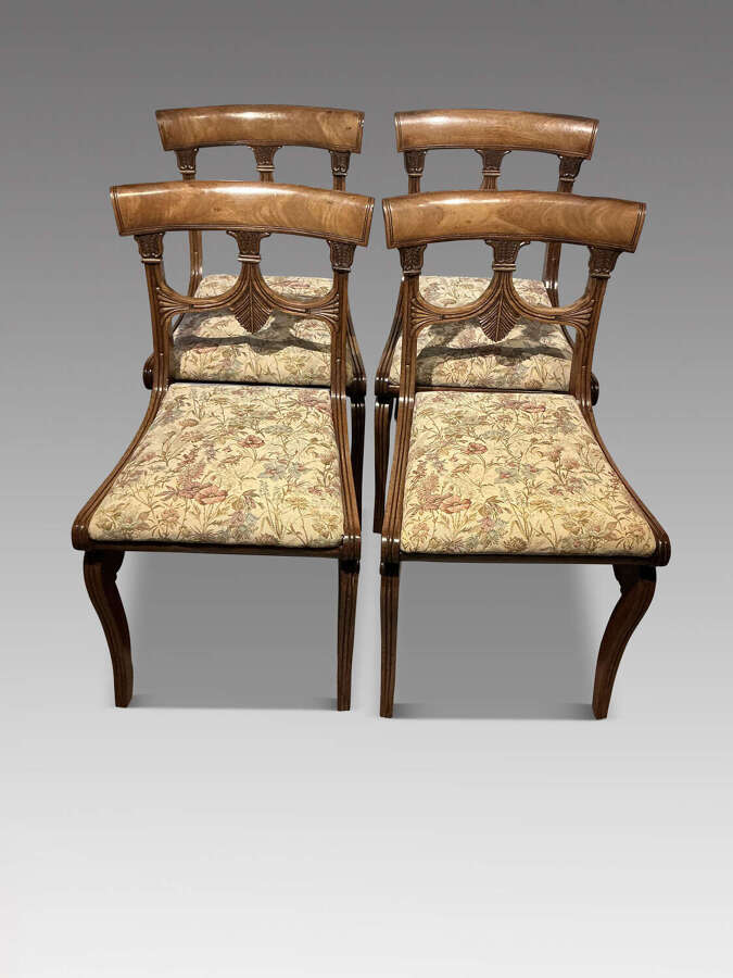 Set of four antique chairs