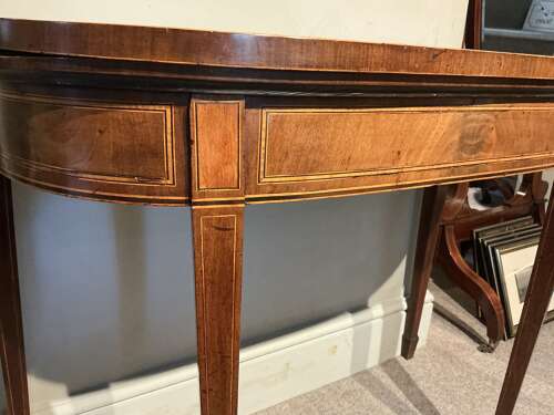 Georgian card table
