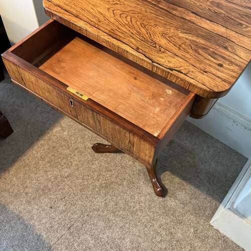 Antique rosewood sidetable
