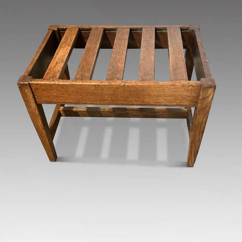 Oak luggage rack